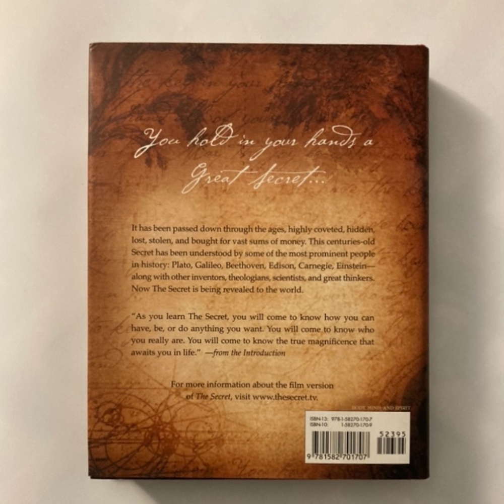 HARDCOVER The Secret book by Rhonda Byrne, law of attraction, manifest, LOA - Picture 2 of 2